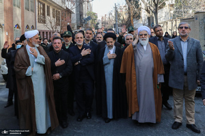 مراسم تشییع مادر شهیدان جواد سپهری