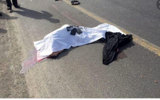 مرگ عابر پیاده براثر بی احتیاطی خودروی عبوری در بویین زهرا
