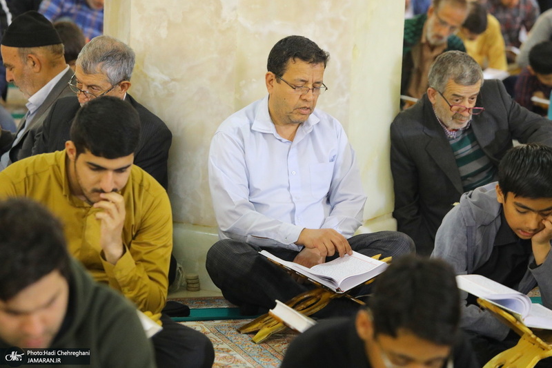 آیین ترتیل خوانی قرآن کریم در حرم حضرت معصومه (س)‎‎