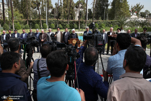 حضور رییس جمهور در جمع خبرنگاران به مناسبت روز خبرنگار