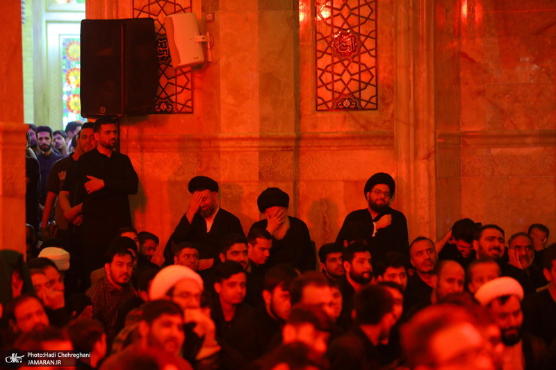 مراسم عزاداری سالروز شهادت امام جعفر صادق (ع) در مسجد اعظم قم