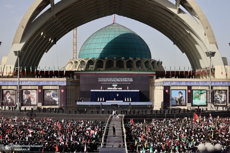 مراسم وداع با پیکر رهبر شهید