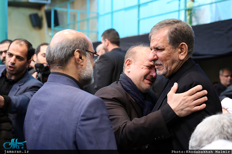 مراسم وداع با پیکر آیت الله هاشمی رفسنجانی در حسینیه جماران