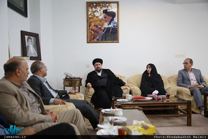 دیدار جمعی از اعضای شورای شهر مشهد با سید حسن خمینی 