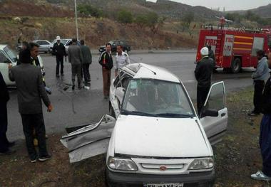 تصادف خودروها در سامان یک کشته برجا گذاشت