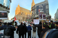 مراسم بزرگداشت حاج قاسم سلیمانی و همرزمانش در مرکز شهر وین