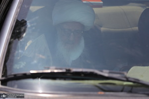 دسته عزاداری روز شهادت امام صادق (ع) با حضور آیت الله العظمی وحید خراسانی