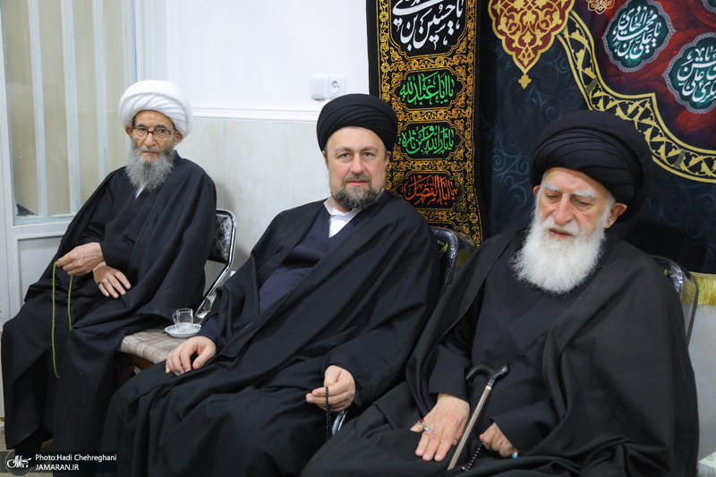 عزاداری شهادت حضرت فاطمه (س) در بیت آیت الله دوستی زنجانی‎