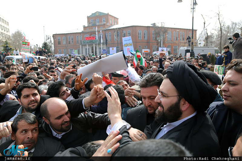 سخنرانی سید حسن خمینی در راهپیمایی 22 بهمن ارومیه‎