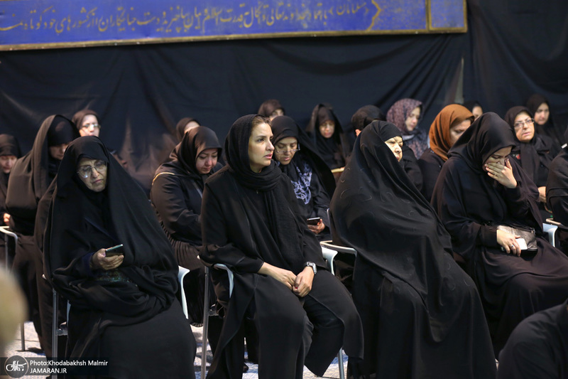 مراسم عزاداری صبح روز عاشورا در حسینیه جماران‎