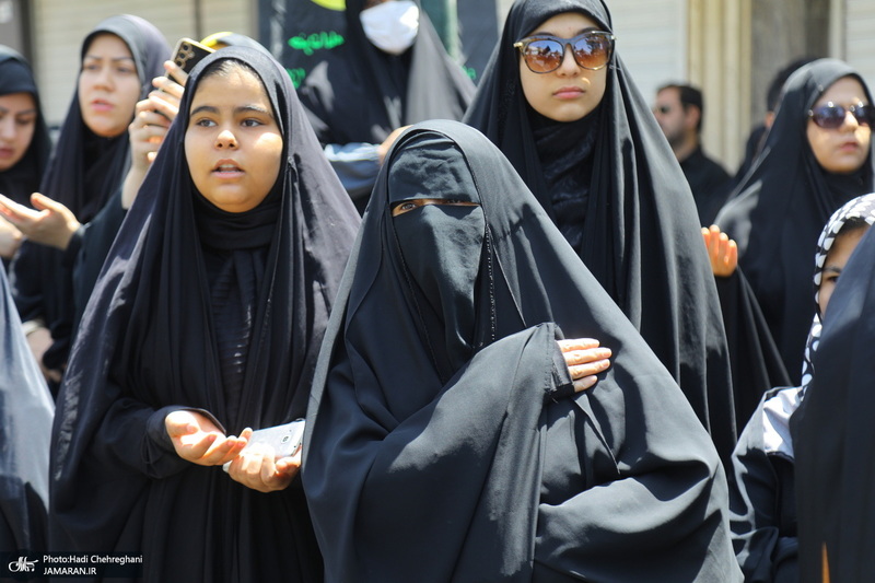 دسته عزاداری روز شهادت امام صادق (ع) با حضور آیت الله العظمی وحید خراسانی