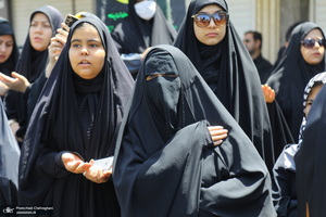 دسته عزاداری روز شهادت امام صادق (ع) با حضور آیت الله العظمی وحید خراسانی