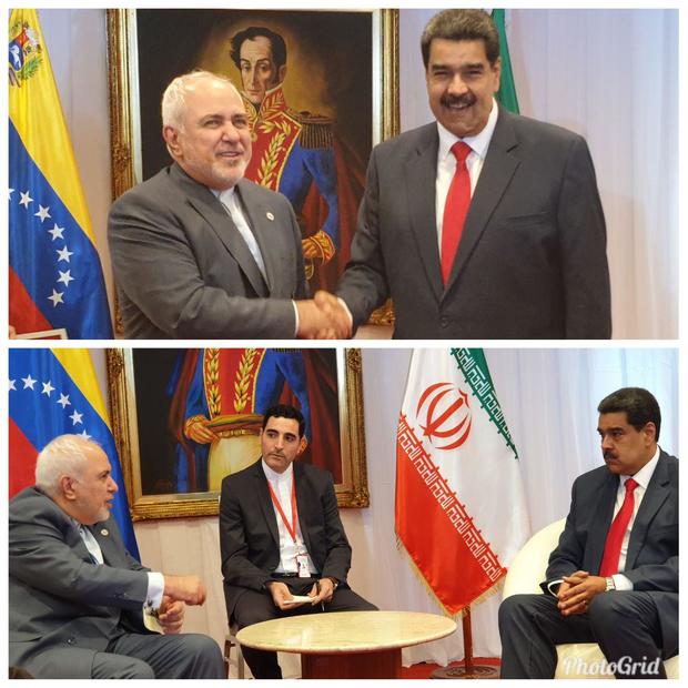 دیدار ظریف با رئیس جمهور ونزوئلا