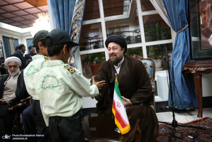 دیدار اعضای ستاد مرکزی بزرگداشت حضرت امام خمینی(س) با سید حسن خمینی