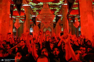 مراسم عزاداری سالروز شهادت امام جعفر صادق (ع) در مسجد اعظم قم