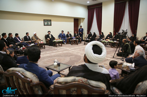 دیدارجمعی از اعضای کمیته مستقل پرثوا و پیشکسوتان با سید حسن خمینی