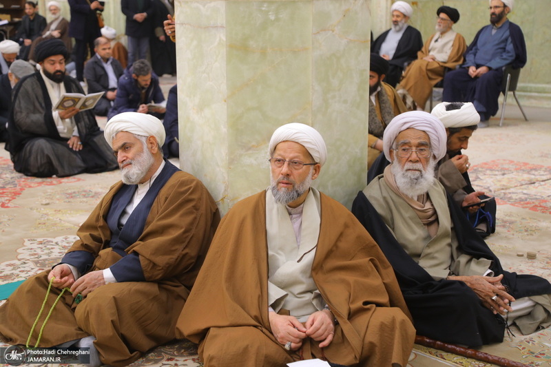 مراسم سومین سالگرد ارتحال آیت الله العظمی علوی گرگانی (ره) در مسجد اعظم قم‎