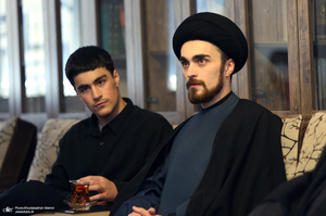 حضور سید حسن خمینی در منزل حجت الاسلام و المسلمین شهید خطیب