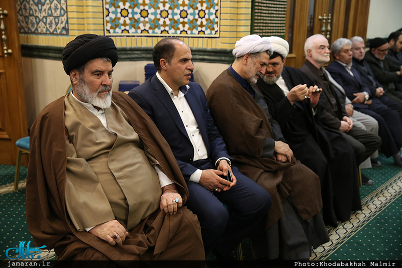 مراسم ترحیم مادر حجت الاسلام محمد علی جماعتی در مسجد جامع جماران