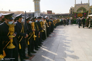 عزاداری خادمین حرم کریمه اهل بیت در روز شهادت امام رضا(ع)