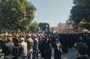 تشییع پیکر شهید «محمد انصاری» در خمین