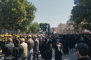 تشییع پیکر شهید «محمد انصاری» در خمین