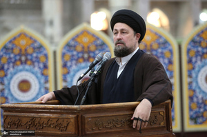 تجدید میثاق رئیس و جمعی از اعضای مجمع تشخیص مصلحت نظام با آرمان‌های امام خمینی (س)-2