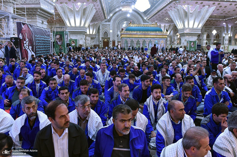 تجدید میثاق وزیر کار و نمایندگان جامعه کارگری با آرمان های حضرت امام (س)