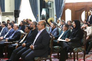 دیدار استاندار تهران و مدیران استان با سید حسن خمینی