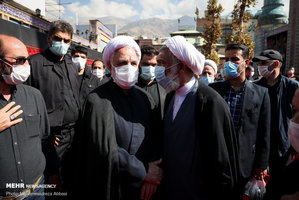 مراسم تشییع پیکر مرحوم روح الله حسینیان