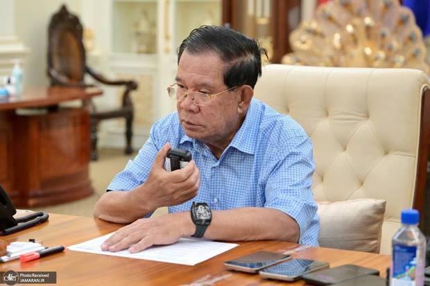 رییس جمهور کامبوج: من به چین فرار نکردم، در اتاق جنگم! + عکس