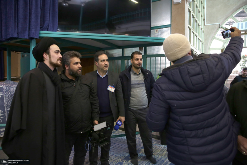 حضور سید یاسر خمینی در  انتخابات مجلس شورای اسلامی و مجلس خبرگان رهبری