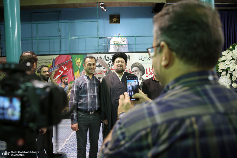 پشت صحنه برنامه تلویزیونی «صف اول» با حضور سید حسن خمینی