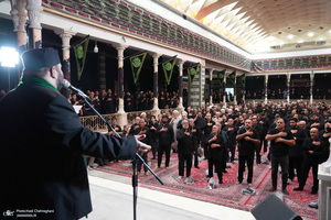 مراسم عزاداری روز تاسوعای حسینی در بیوت مراجع و علماء‎