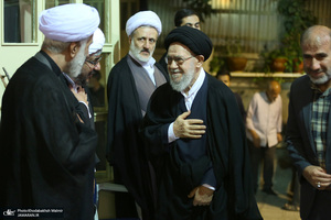 مراسم چهلمین روز در گذشت  آیت الله صانعی در حسینیه جماران  2