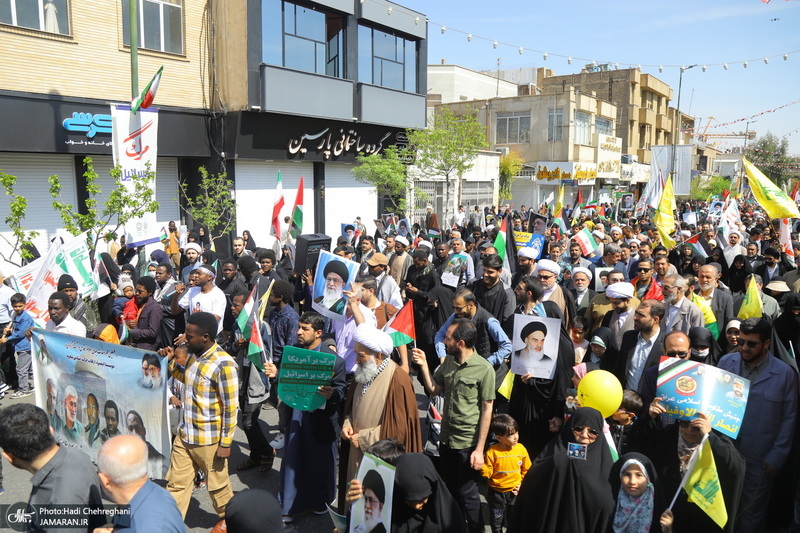 راهپیمایی باشکوه روز قدس در قم -2