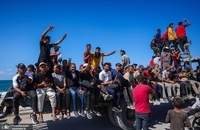 سیل بازگشت فلسطینیان به خانه‌هایشان در غزه (8)