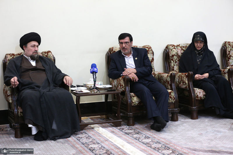 دیدار رئیس و اعضای هیأت رئیسه کمیته ملی پارالمپیک با سید حسن خمینی