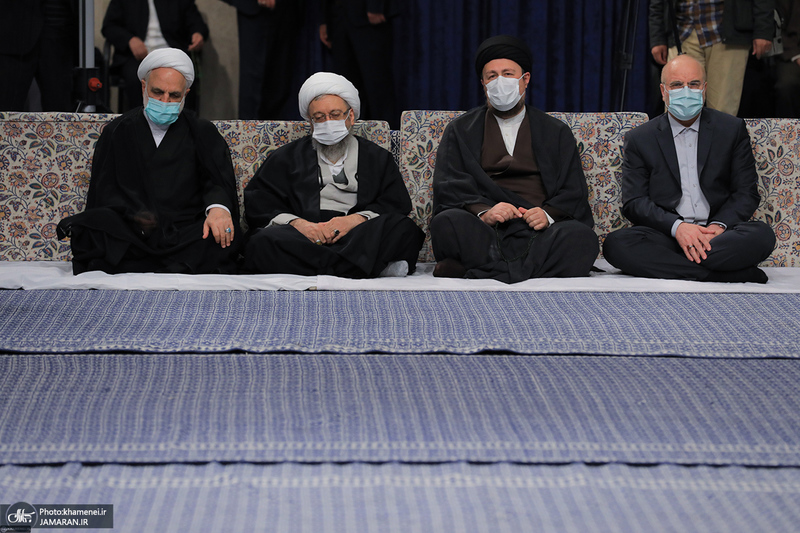 دیدار رمضانی مسئولان نظام با رهبر معظم انقلاب