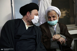 حضور سید حسن خمینی در منزل مرحوم حجت الاسلام و المسلمین دعایی (ره)