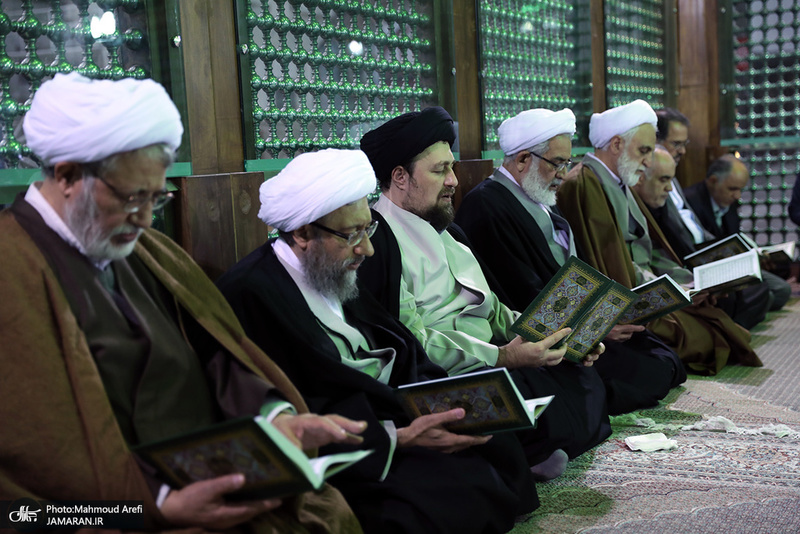 تجدید میثاق رئیس قوه قضائیه و مسئولان عالی قضایی با آرمان‌های امام خمینی(س)