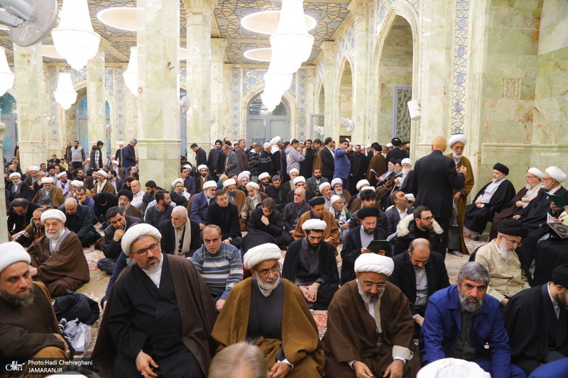 مراسم ترحیم و بزرگداشت آیت الله سید محمدعلی شیرازی در مسجد اعظم قم