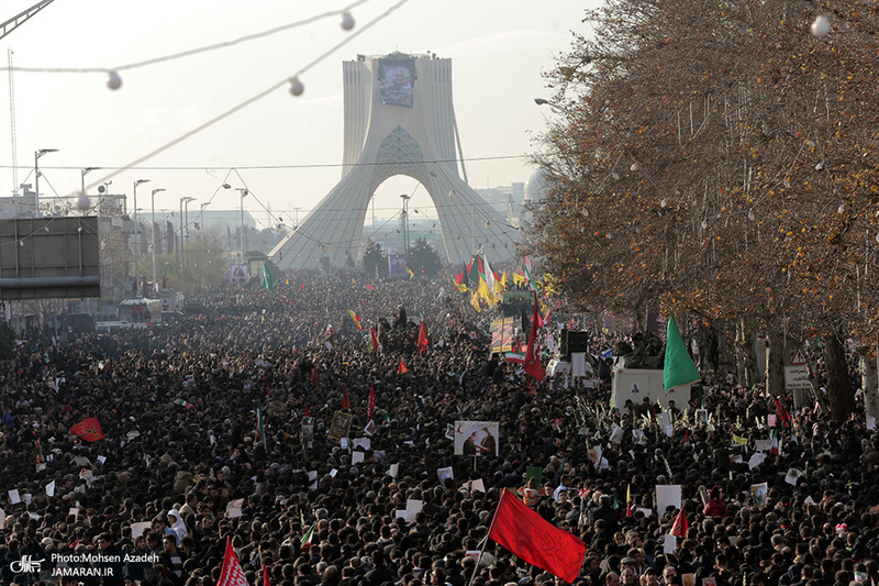 حضور میلیون ها تهرانی در تشییع پیکر مطهر سردار قاسم سلیمانی - 11