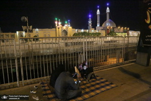 مراسم احیای شب بیست و یکم ماه رمضان در جوار حرم کریمه اهل بیت(س)