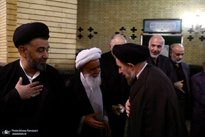 مراسم ختم همسر آیت الله سید علی سیستانی