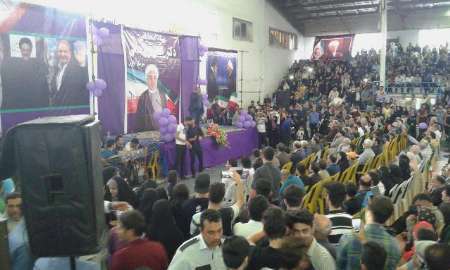 برگزاری جشن پیروزی دکتر روحانی در قائمشهر