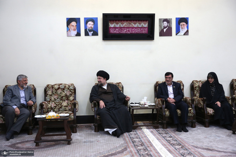 دیدار رئیس و اعضای هیأت رئیسه کمیته ملی پارالمپیک با سید حسن خمینی