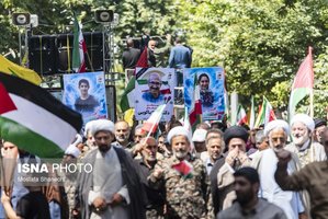 تشییع پیکر مطهر خانواده شهید حمله تروریستی رژیم صهیونیستی در ساری