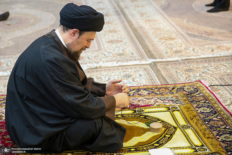 مراسم شب میلاد حضرت علی (ع) در حرم مطهر امام خمینی