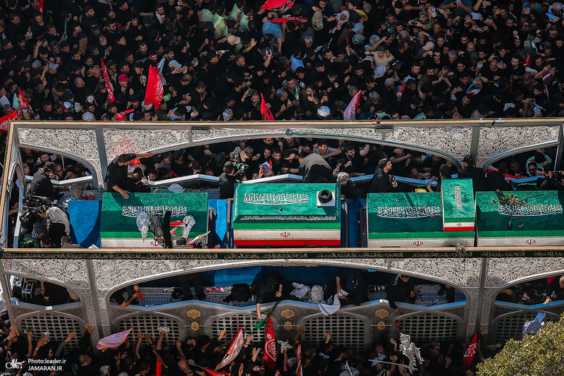 تشییع پیکر مطهر رهبر شهید انقلاب اسلامی در مشهد مقدس